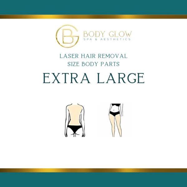 LASER HAIR REMOVAL WOMEN BODY PARTS SIZE - Extra Large